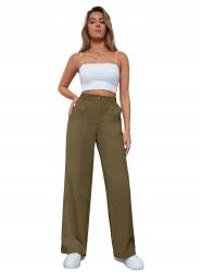 Shein Zöld Egyenes Szárú Női Nadrág XL
