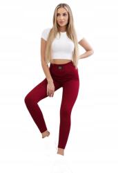 Kesi Bordázott leggings, bordó
