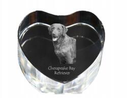 Art-Dog Chesapeake Bay Retriever kristály szív, kutya fénykép ajándék dísz (5055882446083)