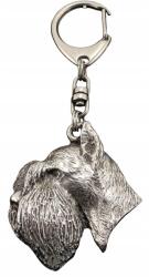 Art-Dog Schnauzer, Schnauzer kutya kulcstartó, kulcstartó karabinerrel (5906111201662)