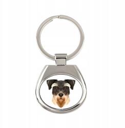 Art-Dog Schnauzer, Schnauzer kutya kulcstartó, grafikai kulcstartó (5056739219669)