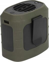  Hordozható Csípő Ventilátor Újratölthető Usb Zseblámpa AM218 Zöld (6918905365350)