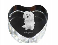 Art-Dog Bolognai kristály szív, dísz, kutya fénykép ajándéktárgy (5055882446045)