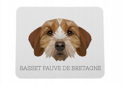 Art-Dog Basset breton egérpad geometrikus kutyával (5056739223055)
