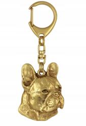 Art-Dog Francia bulldog aranyozott kutya kulcstartó, exkluzív kulcstartó (5906111203758)