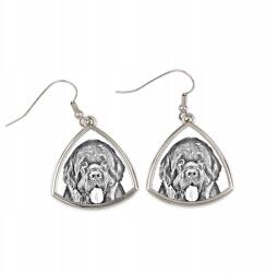 Art-Dog Újfundland háromszög alakú lógós fülbevaló kutyával, fényképpel (5055882474796)