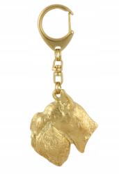 Art-Dog Schnauzer, Schnauzer aranyozott kutya kulcstartó exkluzív kulcstartó (5906111203413)