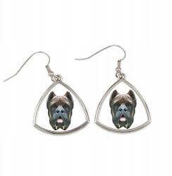 Art-Dog Cane Corso háromszög alakú lógós fülbevaló geometrikus kutyával (5056739218730)