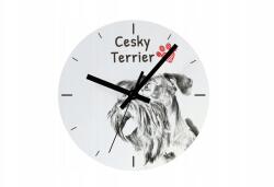  Cseh terrier falióra kutyával, lógó és álló, fényképes személyre szabás (5060381106468)