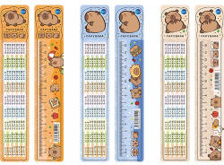 Centrum Vonalzó CAPYBARA 15 cm műanyag hajlítható vegyes (PAP0011-1080)