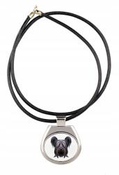 Art-Dog Skye terrier szíjas medál geometrikus kutyával, nyaklánc (5056739230817)