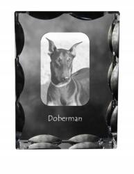 Art-Dog Doberman kutya kép díszes kristályban, ajándéktárgy, lakásdekoráció (5055882447660)