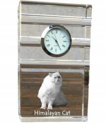  Himalája macska kristály asztali karóra az Ön fényképével, ajándéktárgy (5055882419315)