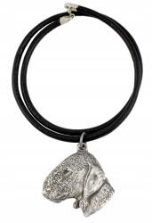 Art-Dog Bedlington terrier nyaklánc kutyával, kézműves medál, medál (5906111280681)