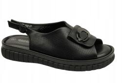 Goodin Szandál SZ-012 37 Fekete Lapos Kényelmes Nyári Puha talpbetét (SZ-012 Czarne)