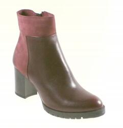 Simen Simeny Bokacsizma, bordó, Size 39, bőr, nubuk (0977A)