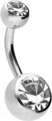  Sebészeti acélból készült köldök piercing kristályokkal hipoallergén (asc_df_B01N63MS1O)