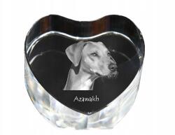 Art-Dog Afrikai agár, Azawakh kristály szív, dísz, fényképes ajándéktárgy (5055882445000)
