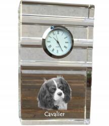 Art-Dog Cavalier King Charles spániel kristály asztali karóra fényképpel (5060383449501)