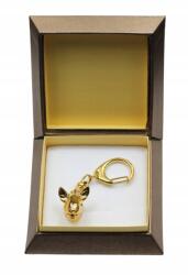 Art-Dog Bulterier aranyozott kutya kulcstartó díszdobozban, kulcstartó (5906111204762)