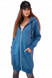 Kesi Női bélelt kapucnis pulóver farmer cipzárral (5907302900708)