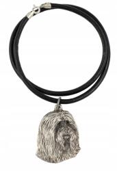 Art-Dog Bearded Collie nyaklánc kutyával, medál szíjjal, medál (5906111280247)