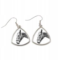 Art-Dog Ló Hannover háromszög alakú, lógós fülbevaló fényképpel, személyre szabható (5055882477179)