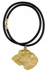 Art-Dog Ír farkaskutya aranyozott kutya nyaklánc, medál szíjjal (5906111286225)