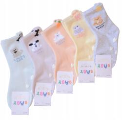 Aura Via Baby csúszásgátló állatos zokni 5 pár 15-17 * 6-12 M (02)