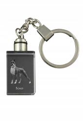 Art-Dog Boxer kristály kulcstartó kutya kulcstartó fényképpel megvilágított (5055882426573)