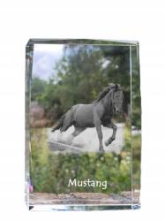 Art-Dog Ló Mustang kristályos fotó, emléktárgy, trófea, köszönetajándék (5055882468122)