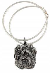 Art-Dog Yorkshire terrier nyaklánc kutyával, medál ezüst kígyó láncon (5906111282104)