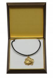 Art-Dog Petit basset griffon vendeen aranyozott kutya nyaklánc díszdobozban (5906111284689)