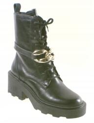 Simen 4836A bokacsizma, Size 36, fekete, bőr (4836A)