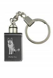 Art-Dog Akita kristály kulcstartó kutya kulcstartó fényképpel megvilágított (5055882426467)
