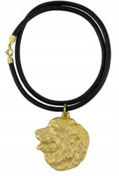 Art-Dog Berni pásztorkutya aranyozott kutya nyaklánc, szíj medál (5906111285655)