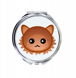 Macska Laperm kompakt zsebtükör macskával, aranyos grafikával (5056739254882)