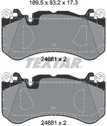 TEXTAR set placute frana, frana disc TEXTAR Q+ 2468105 (2468105)