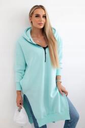 Kesi Melegítő pulóver kivágásokkal az oldalán, menta