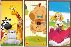  Fotótapéta ajtó szekrény matrica gyerekeknek 3d (FTZ02)