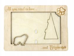 Art-Dog Bergamasco gravírozott képkeret kutyával, kutya neve, formátum 10x15 cm (5906111217106)