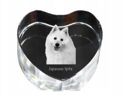 Art-Dog Japán spicc kristály szív, dísz, kutya fénykép ajándéktárgy (5055882445864)