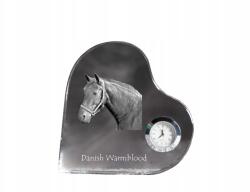  Dán ló melegvérű kristály szív alakú óra fényképpel (5055882453340)