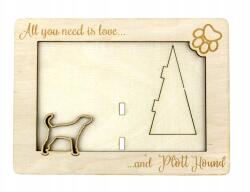 Art-Dog Plott Hound gravírozott képkeret kutyával, kutya neve, formátum 10x15 cm (5906111216659)