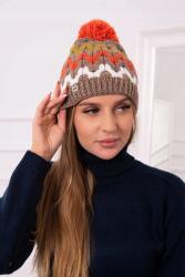 Kesi Laila női sapka K283 sötét bézs+kiwi