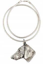 Art-Dog Tacskó rövidszőrű kutya nyaklánc, medál ezüst kígyó láncon (5906111282197)