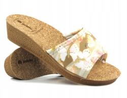 Inblu Női Flip-flop Papucs Inblu Stevia Parafa Talpbetét Pillangó Mintás Könnyű Kényelmes (STEVIA)