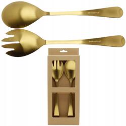 sklep. sokomedica Evőeszköz Kanál Hosszú Salátákhoz Saláta Villa Kanál Szett 2db Arany (276241)