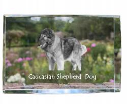 Art-Dog Kaukázusi juhászkutya fénykép kutya kristályban, ajándéktárgy, trófea köszönetnyilvánítás (5055882466081)