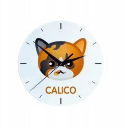  Macska Kaliko üveg falióra lógó aranyos macska (5056739256664)